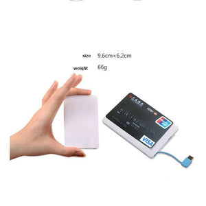 WORLD'S SLIMMEST CREDIT CARD SHAPE POWER BANK