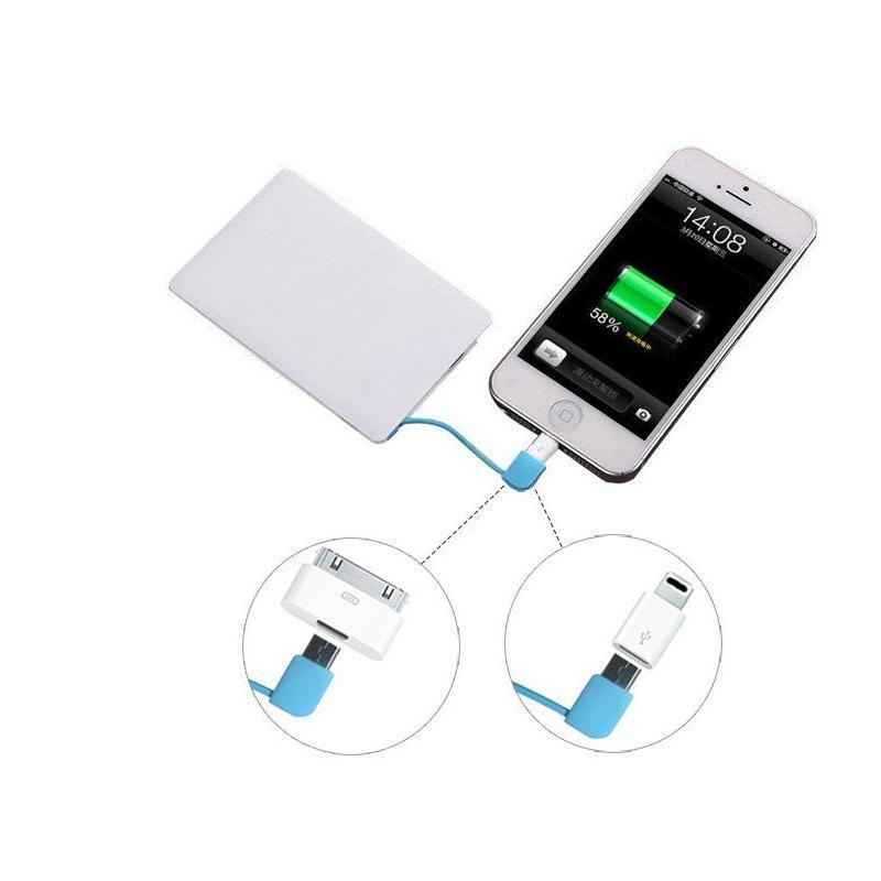 WORLD'S SLIMMEST CREDIT CARD SHAPE POWER BANK