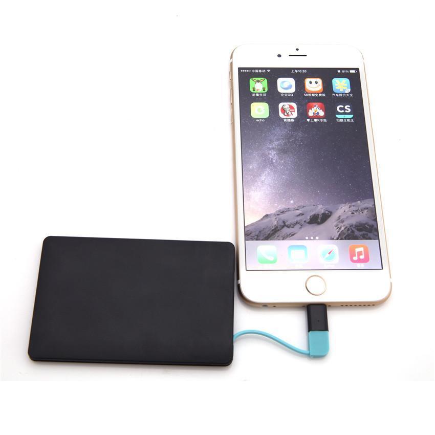 WORLD'S SLIMMEST CREDIT CARD SHAPE POWER BANK