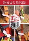 CLEVER CUTTER 2-IN-1 FOOD CHOPPER MULTI-FUNCTIONAL KITCHEN VEGETABLE SCISSOR