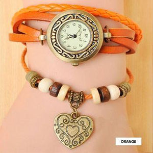 Heart Vintage Wrap Watch