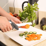 CLEVER CUTTER 2-IN-1 FOOD CHOPPER MULTI-FUNCTIONAL KITCHEN VEGETABLE SCISSOR