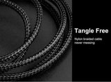 ROCK L SHAPED KEVLAR UNBREAKABLE SUPER CABLE (IPHONES/IPADS)